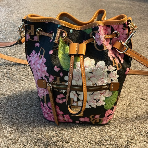 BRAND NEW, Dooney & Burke Drawstring Purse - Picture 2 of 6